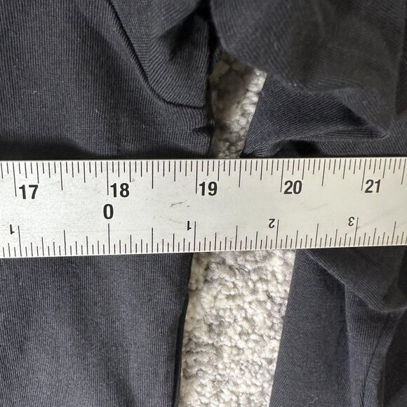 Everlane Shirt Mens Medium Black Organic Cotton Long-Sleeve Pocket Tee Uniform - Picture 4 of 9